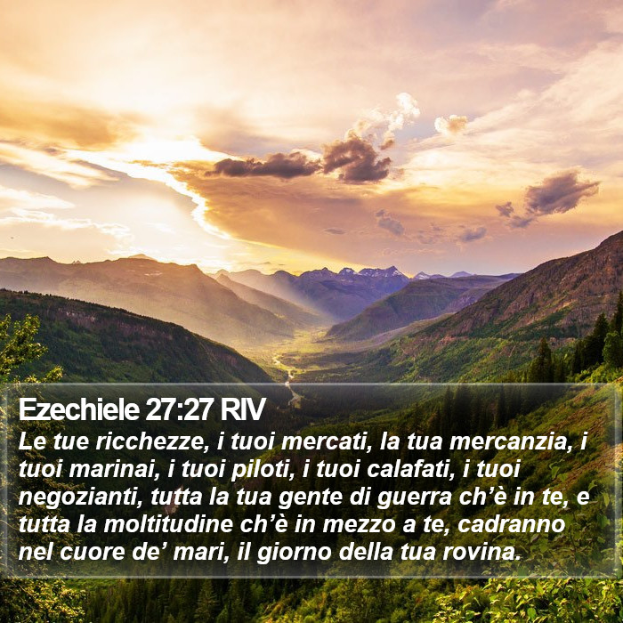 Ezechiele 27:27 RIV Bible Study