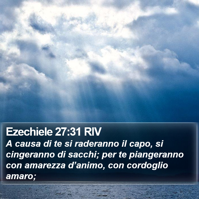 Ezechiele 27:31 RIV Bible Study