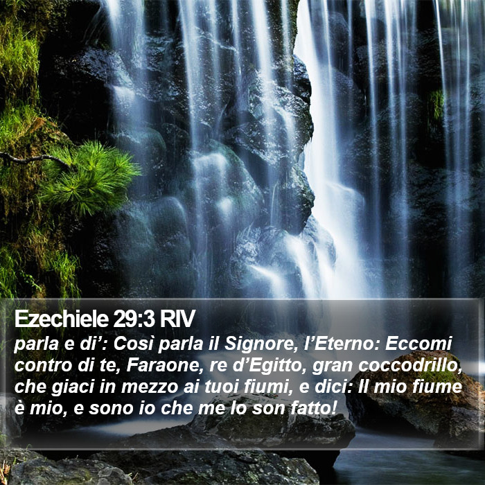 Ezechiele 29:3 RIV Bible Study