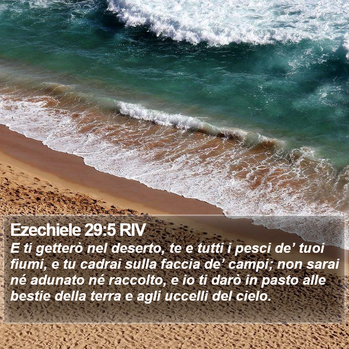 Ezechiele 29:5 RIV Bible Study