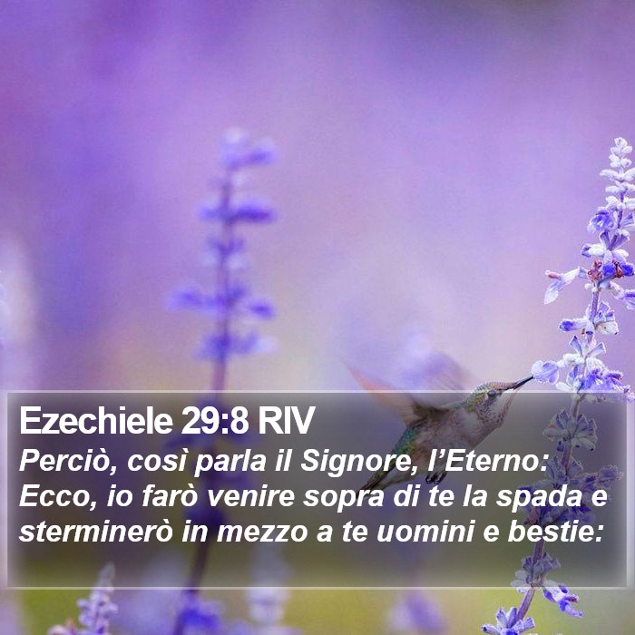 Ezechiele 29:8 RIV Bible Study