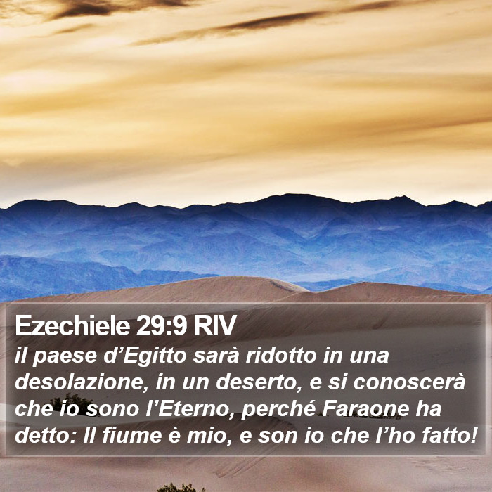 Ezechiele 29:9 RIV Bible Study
