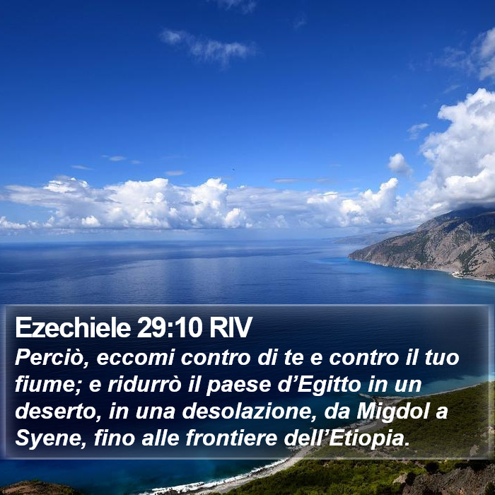 Ezechiele 29:10 RIV Bible Study