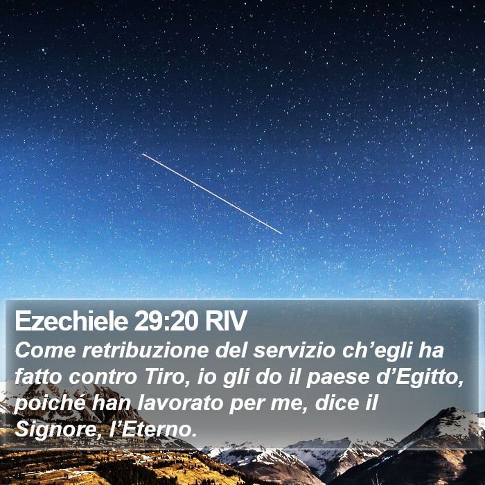 Ezechiele 29:20 RIV Bible Study