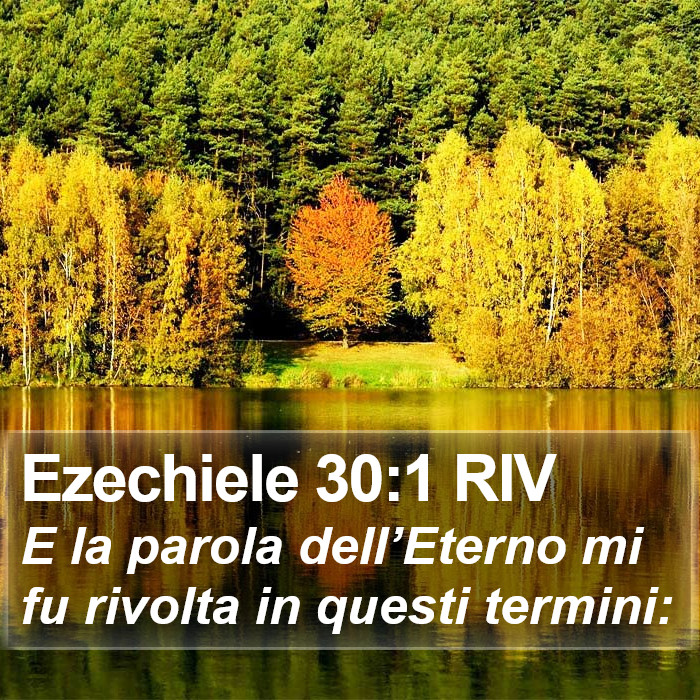 Ezechiele 30:1 RIV Bible Study