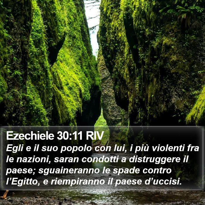 Ezechiele 30:11 RIV Bible Study