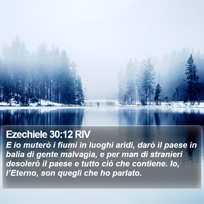 Ezechiele 30:12 RIV Bible Study