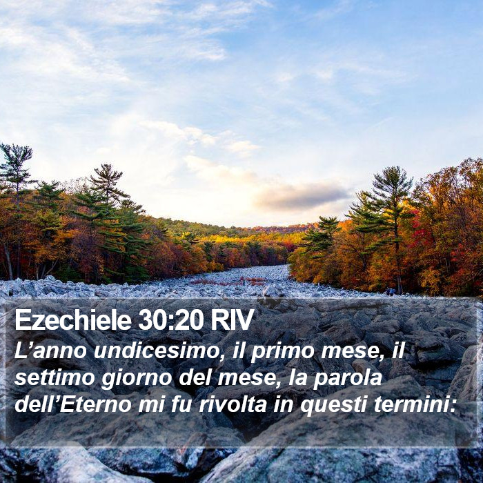 Ezechiele 30:20 RIV Bible Study