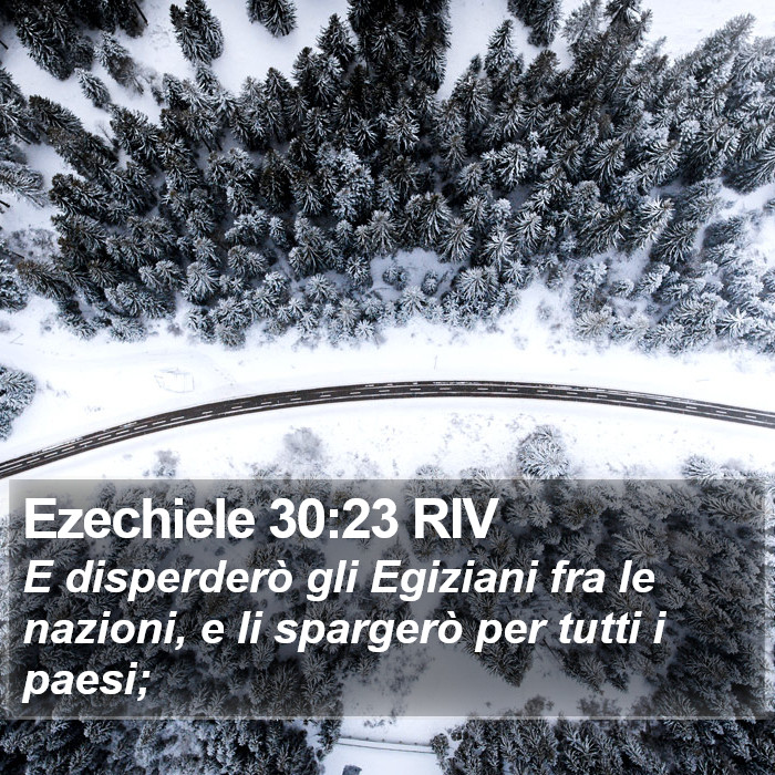 Ezechiele 30:23 RIV Bible Study