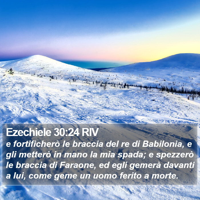 Ezechiele 30:24 RIV Bible Study