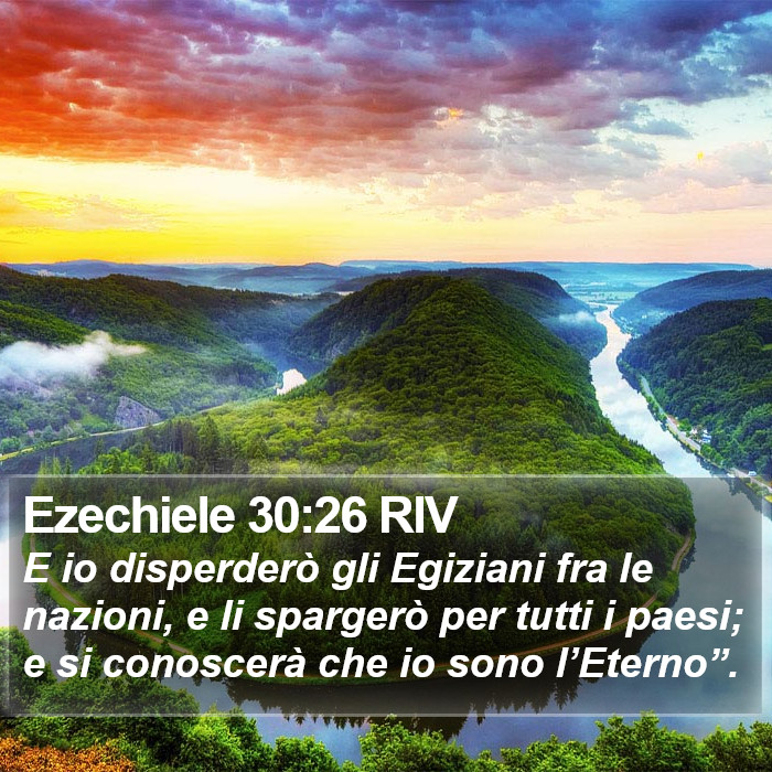 Ezechiele 30:26 RIV Bible Study