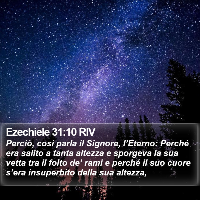 Ezechiele 31:10 RIV Bible Study