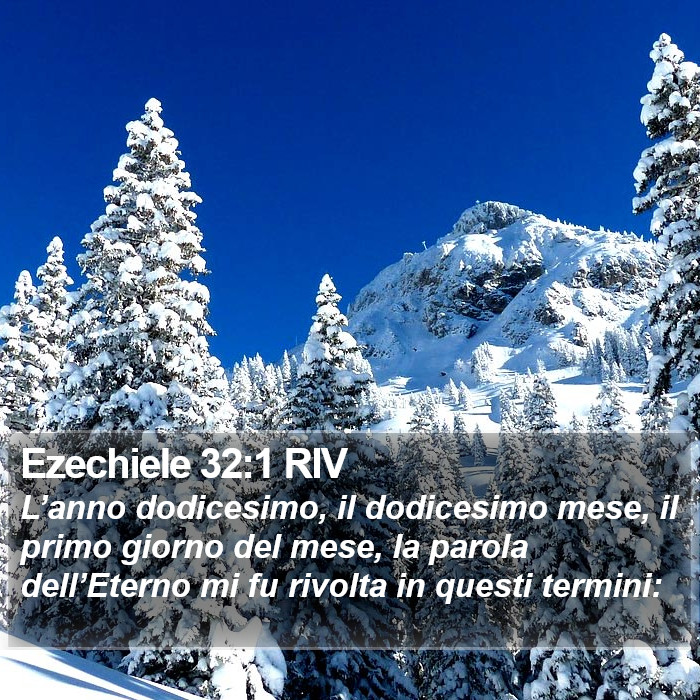 Ezechiele 32:1 RIV Bible Study