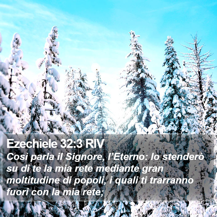 Ezechiele 32:3 RIV Bible Study