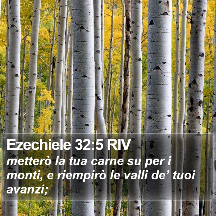 Ezechiele 32:5 RIV Bible Study