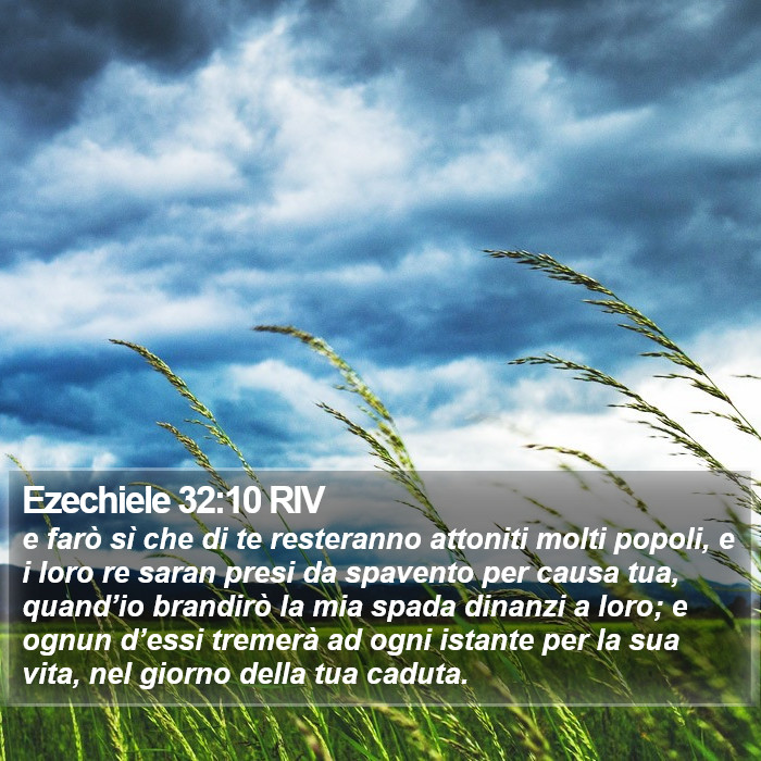 Ezechiele 32:10 RIV Bible Study