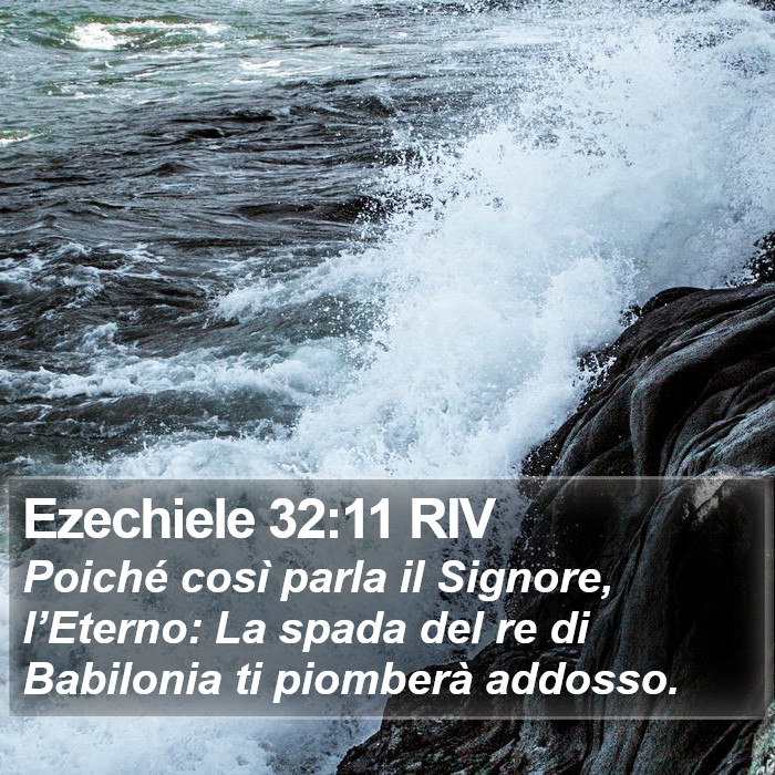 Ezechiele 32:11 RIV Bible Study