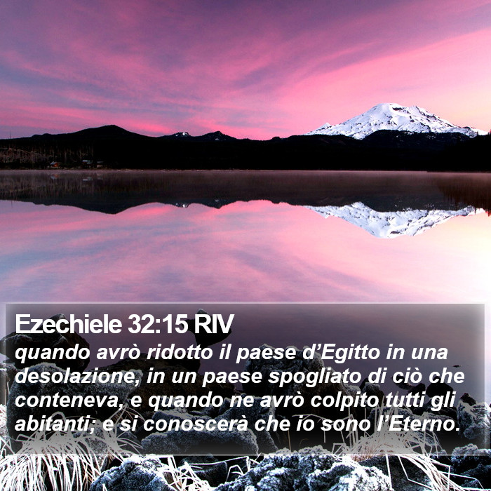 Ezechiele 32:15 RIV Bible Study