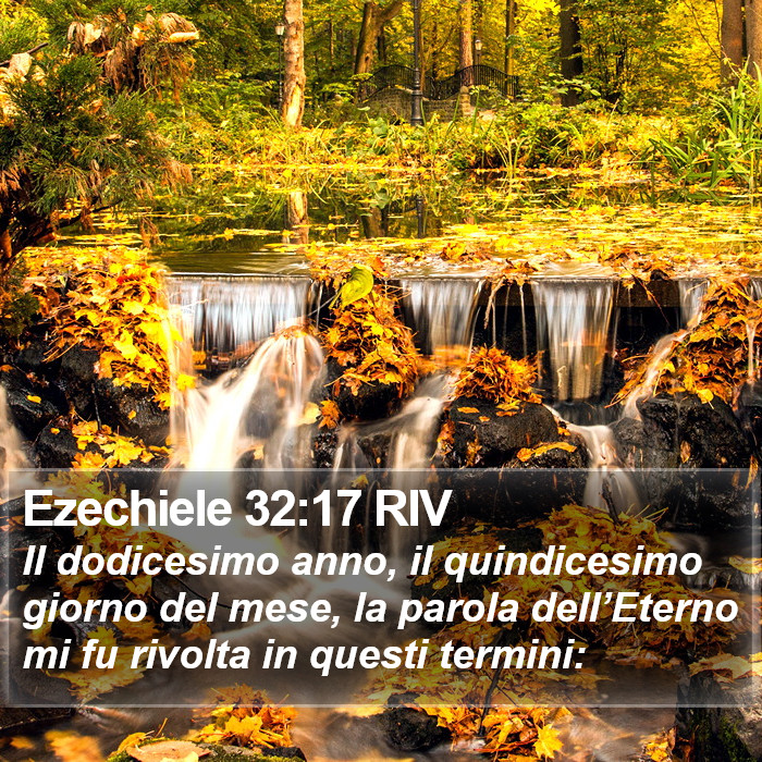 Ezechiele 32:17 RIV Bible Study