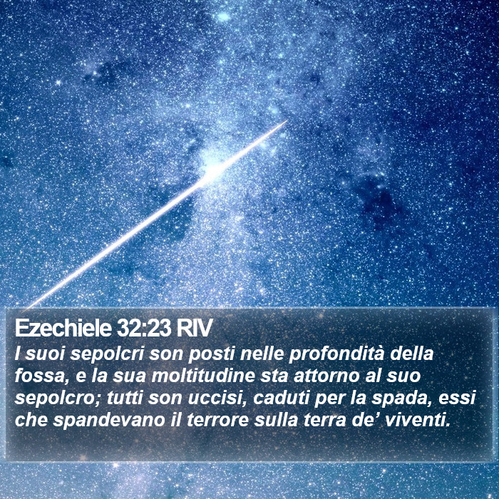 Ezechiele 32:23 RIV Bible Study