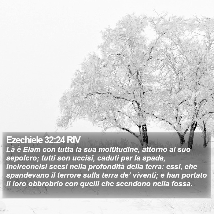 Ezechiele 32:24 RIV Bible Study