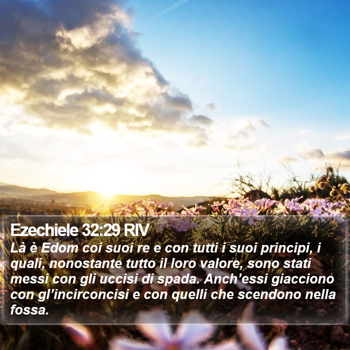 Ezechiele 32:29 RIV Bible Study