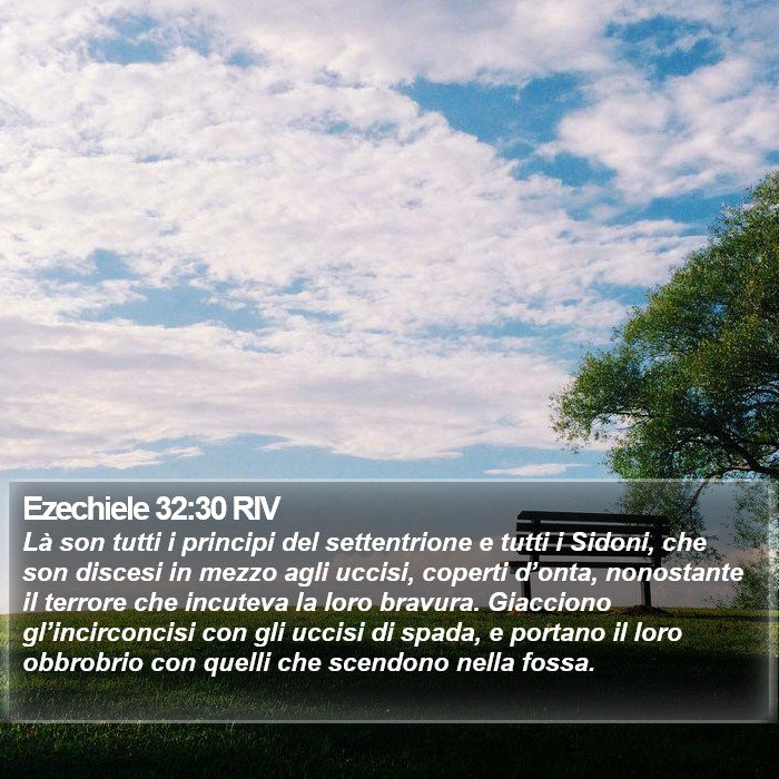 Ezechiele 32:30 RIV Bible Study