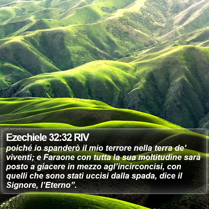 Ezechiele 32:32 RIV Bible Study