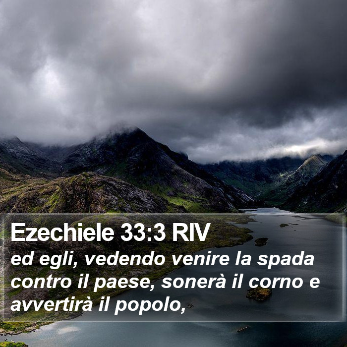 Ezechiele 33:3 RIV Bible Study