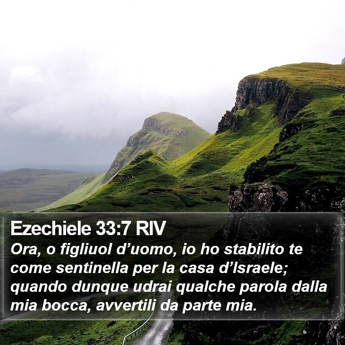 Ezechiele 33:7 RIV Bible Study