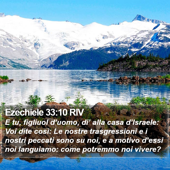 Ezechiele 33:10 RIV Bible Study