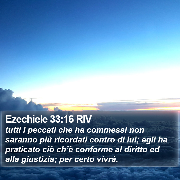 Ezechiele 33:16 RIV Bible Study