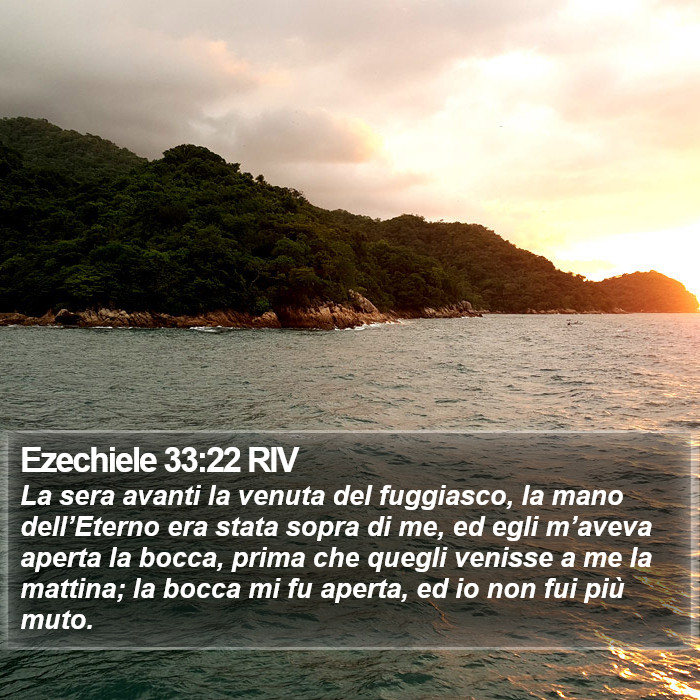 Ezechiele 33:22 RIV Bible Study