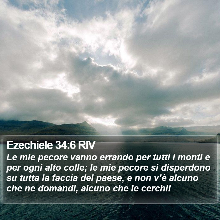 Ezechiele 34:6 RIV Bible Study