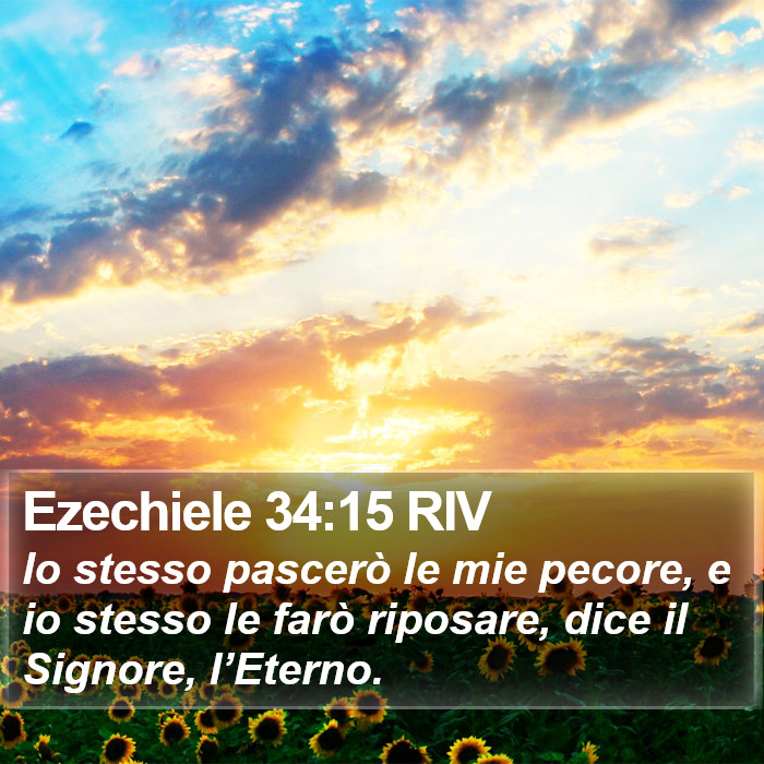 Ezechiele 34:15 RIV Bible Study