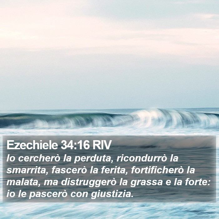 Ezechiele 34:16 RIV Bible Study
