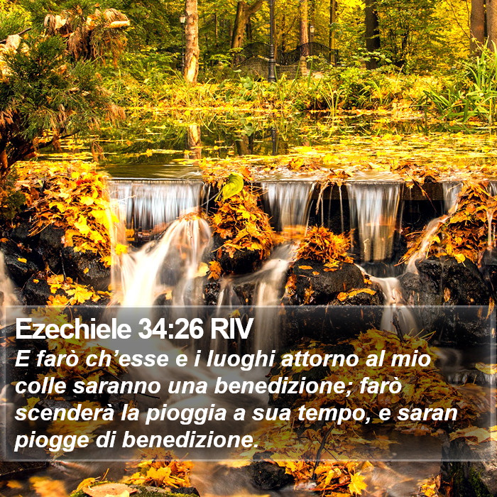 Ezechiele 34:26 RIV Bible Study