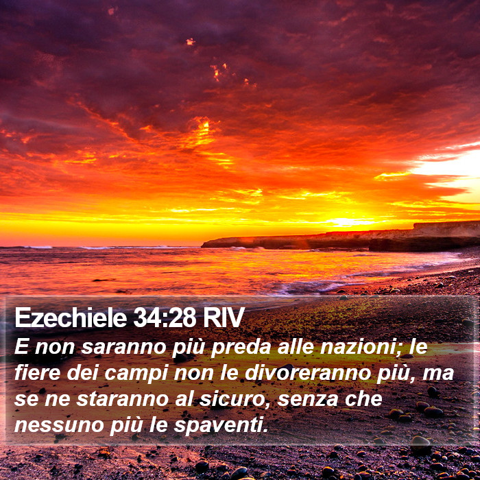 Ezechiele 34:28 RIV Bible Study