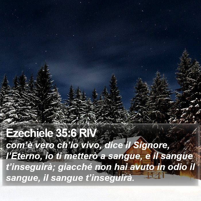 Ezechiele 35:6 RIV Bible Study