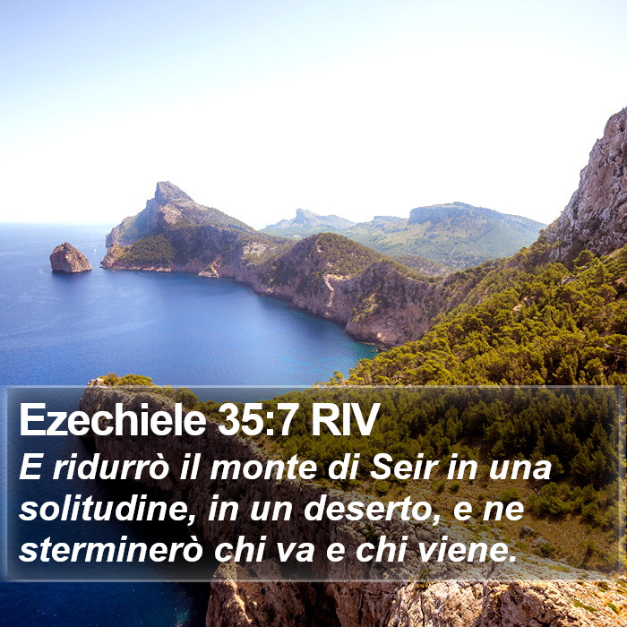 Ezechiele 35:7 RIV Bible Study