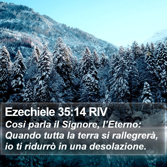 Ezechiele 35:14 RIV Bible Study