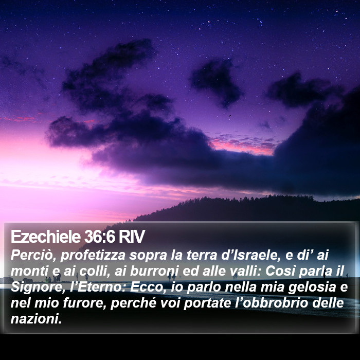 Ezechiele 36:6 RIV Bible Study