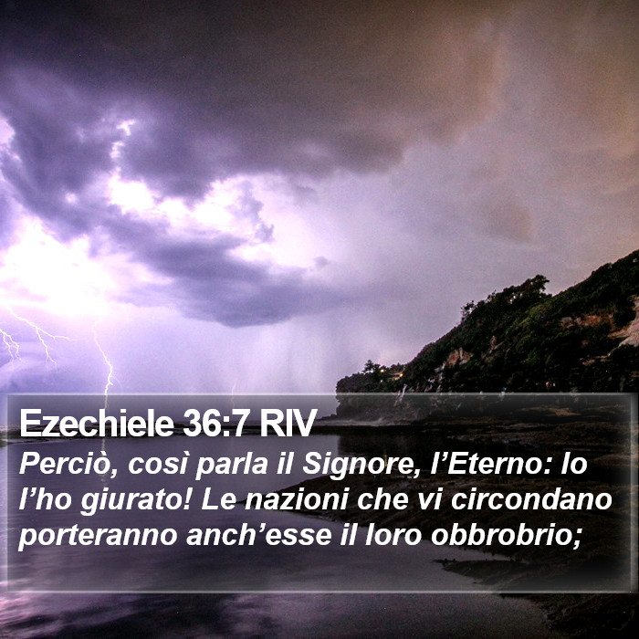 Ezechiele 36:7 RIV Bible Study