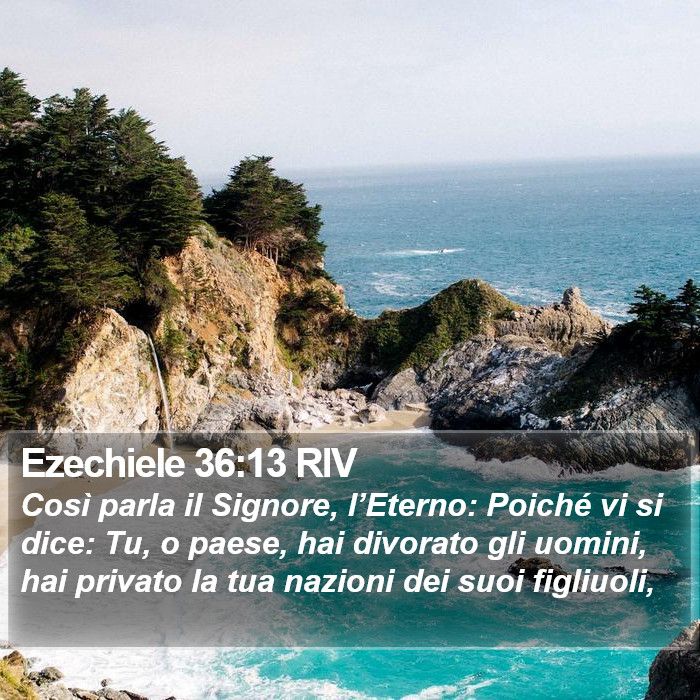 Ezechiele 36:13 RIV Bible Study