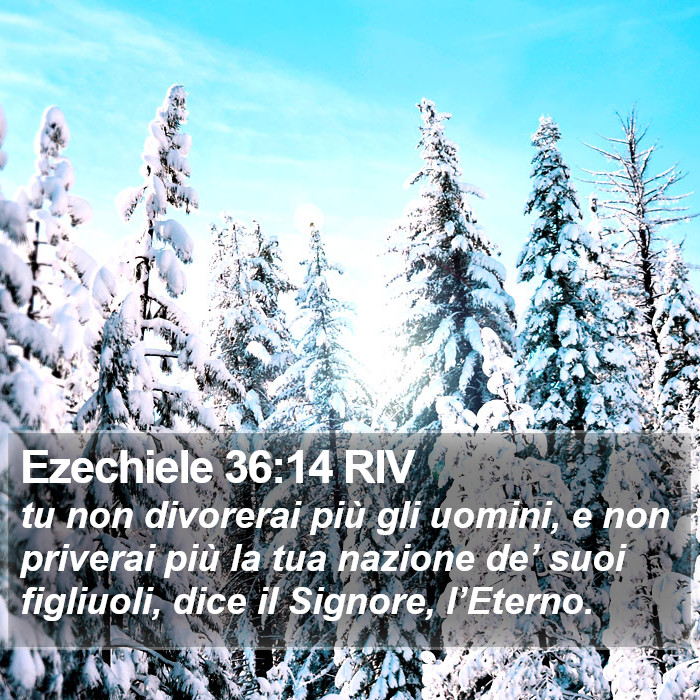 Ezechiele 36:14 RIV Bible Study