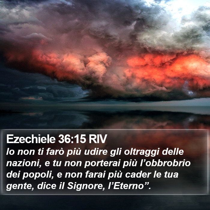 Ezechiele 36:15 RIV Bible Study