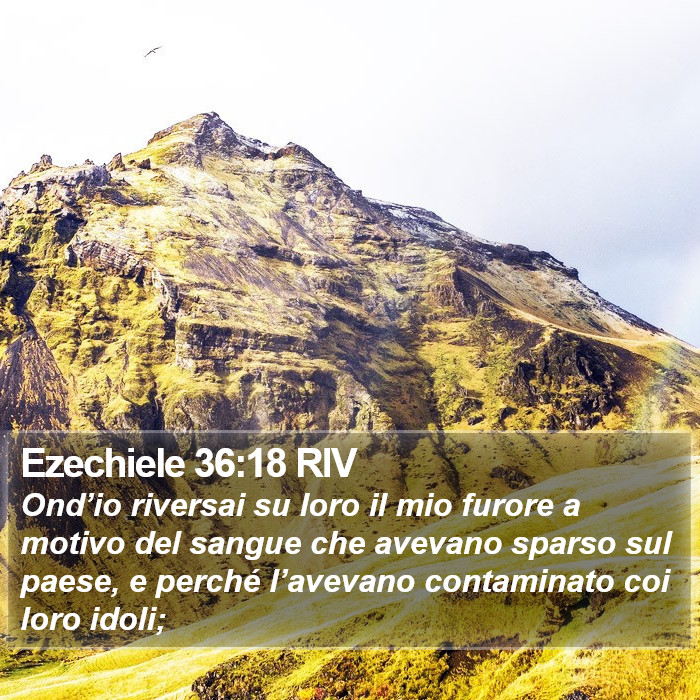 Ezechiele 36:18 RIV Bible Study