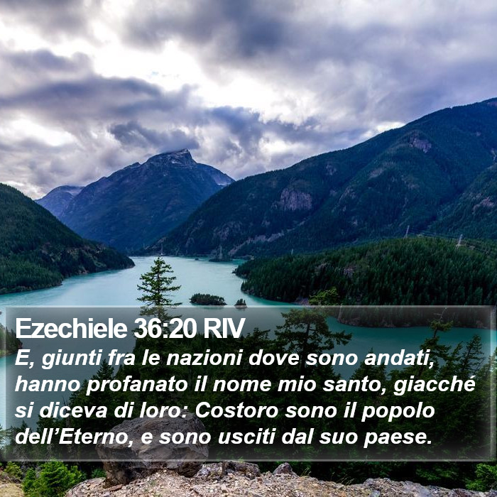 Ezechiele 36:20 RIV Bible Study