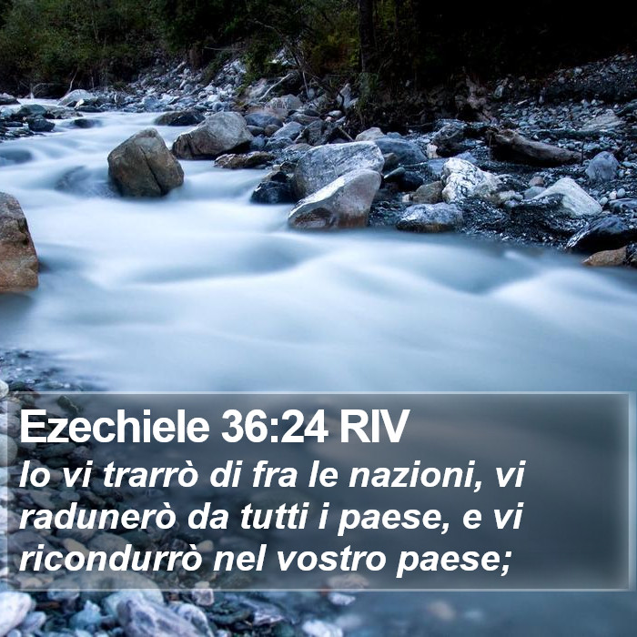 Ezechiele 36:24 RIV Bible Study