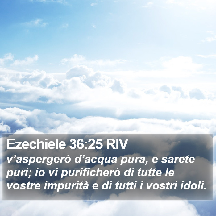 Ezechiele 36:25 RIV Bible Study